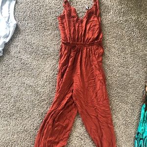 Burnt orange jumpsuit
